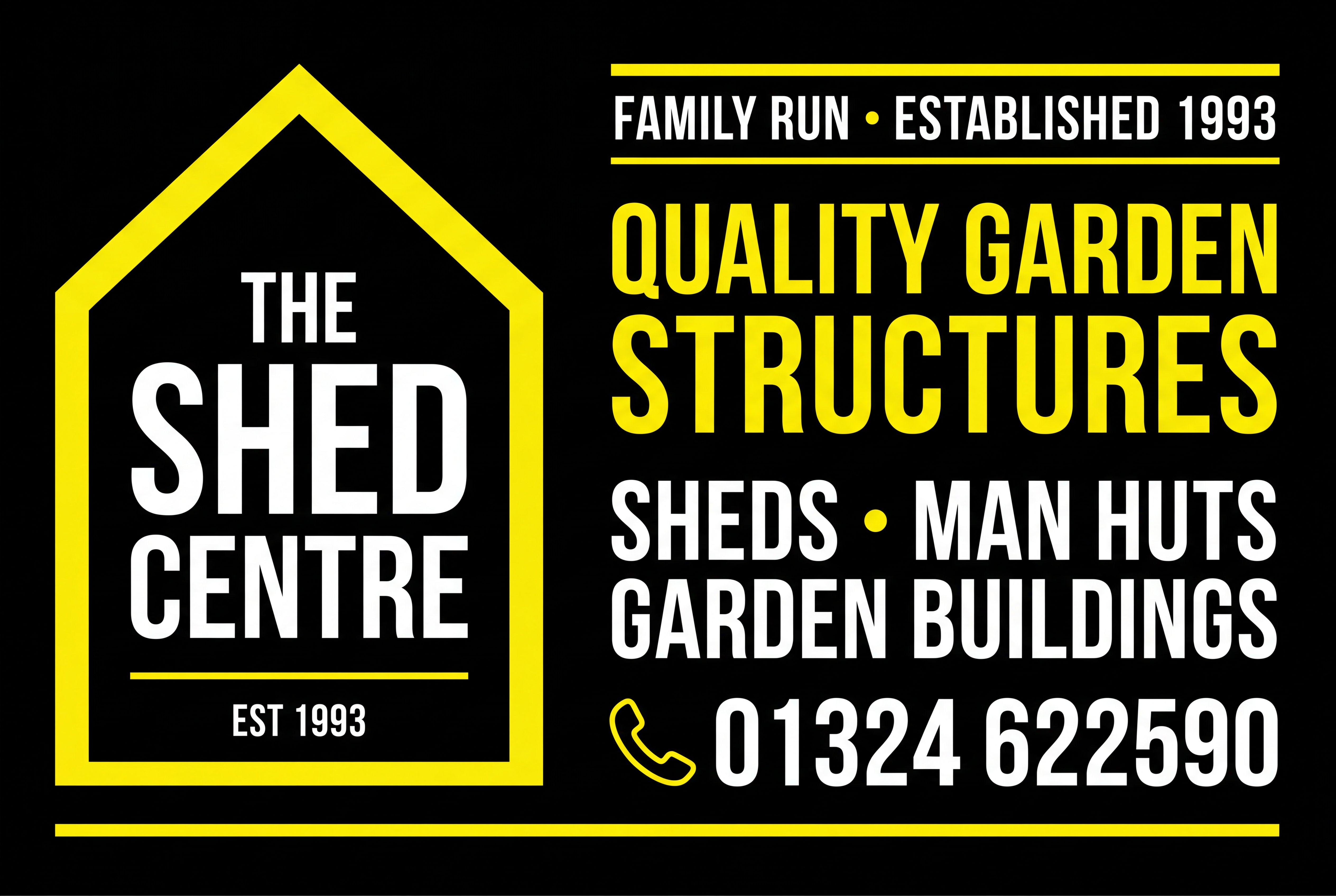 The Shed Centre - Family Run, Established 1993 - Quality Garden Structures - Sheds, Man Huts, Garden Buildings - 01324 622590